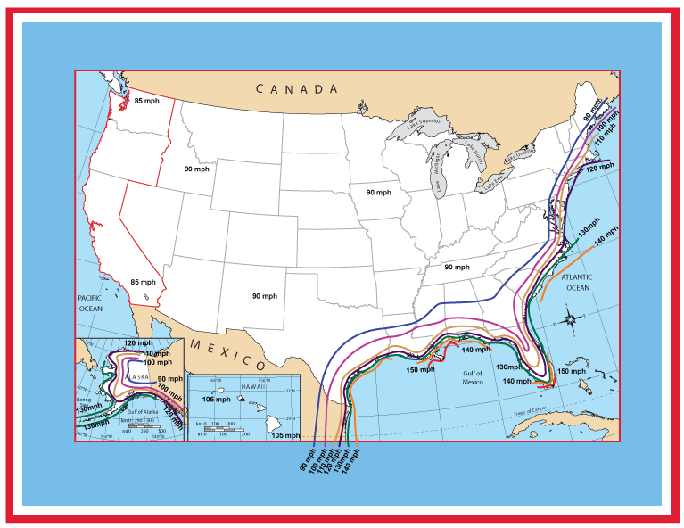 Flagpole Wind Speed Chart